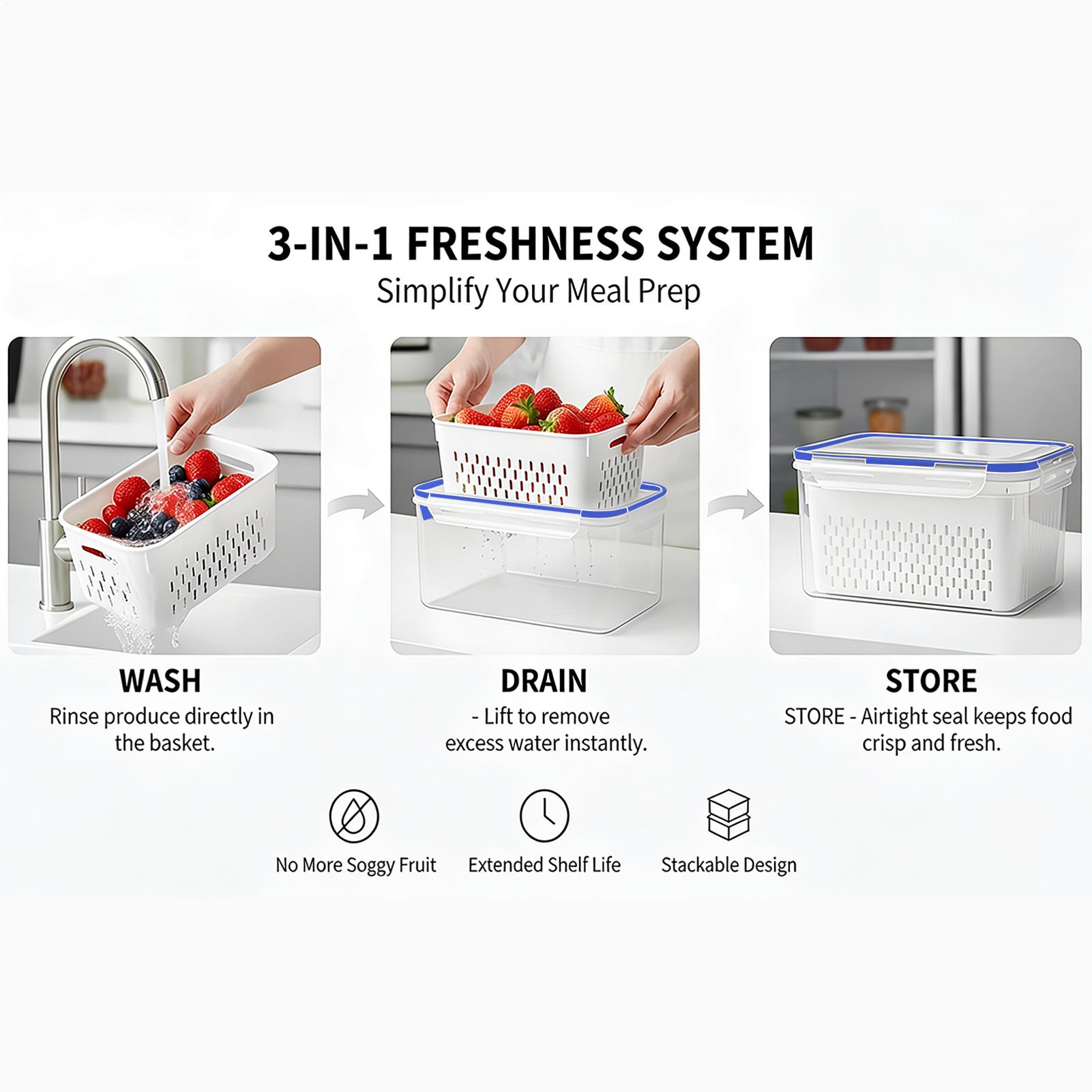 Food Storage And Container - 4 in 1 食品保存容器 4 in