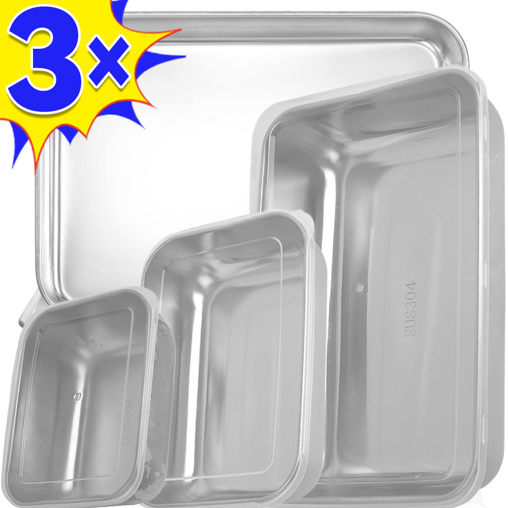Food Storage Cupboard - 蓋付きの長方形のステンレス鋼の食品収納ボックス、生鮮食品保存容器、ソーセージ、麺、カバー付きフルーツ皿