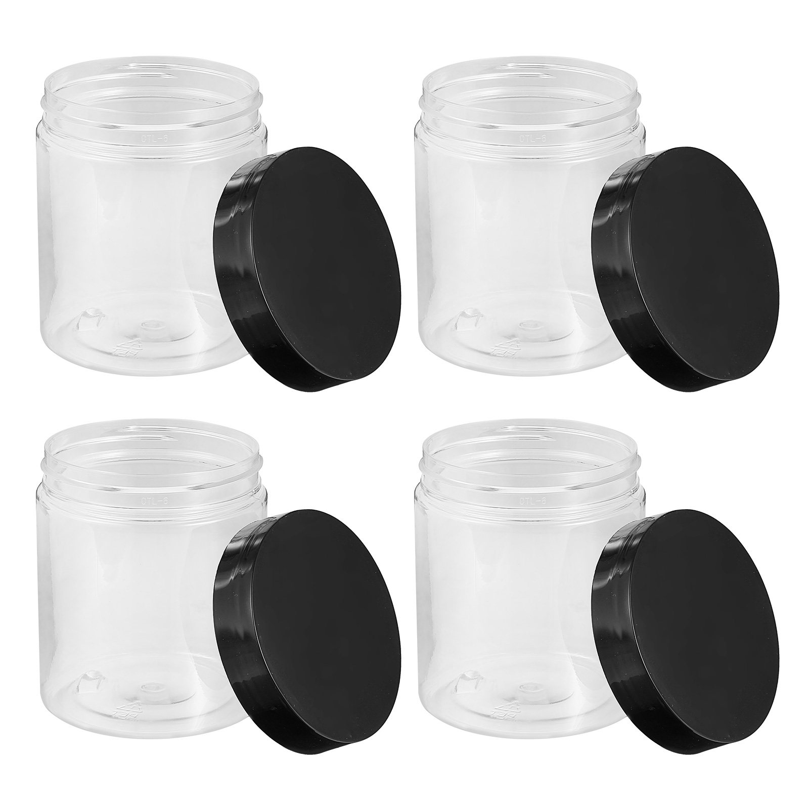 Food Storage And Container - 12個入り透明プラスチック密閉容器 食品保存容器 キッチンパントリー整理用 密閉ジャー シリアル、米、豆、ナッツ用