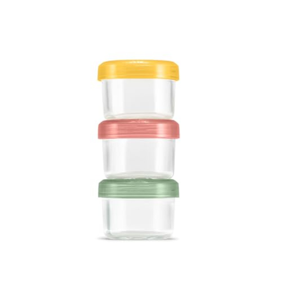 Food Storage And Container - カラーロックガラス製ミールプレップセット、漏れ防止ガラス製食品保存容器、気密BPAフリープラスチック蓋付き、食器洗い機、電子レンジ対応