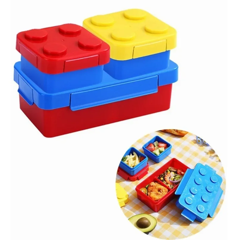 Food Storage Building - 子供用弁当箱,弁当弁当箱,食品保存容器,食器,キッチンアクセサリー,DIY