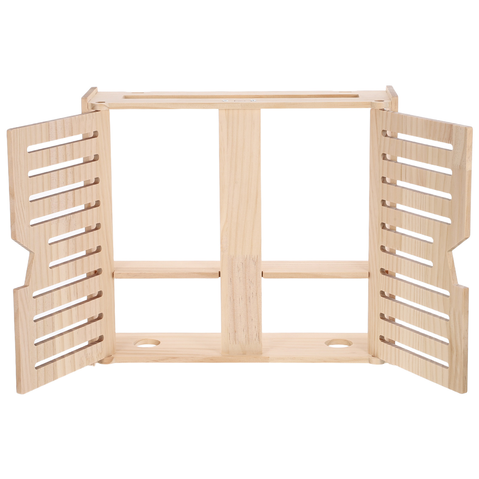 Food Storage Organizer - 天然木製ルーター収納キャビネット 壁掛け式WiFiオーガナイザーボックス ユニバーサル対応 通気性のある底部でルーターに最適