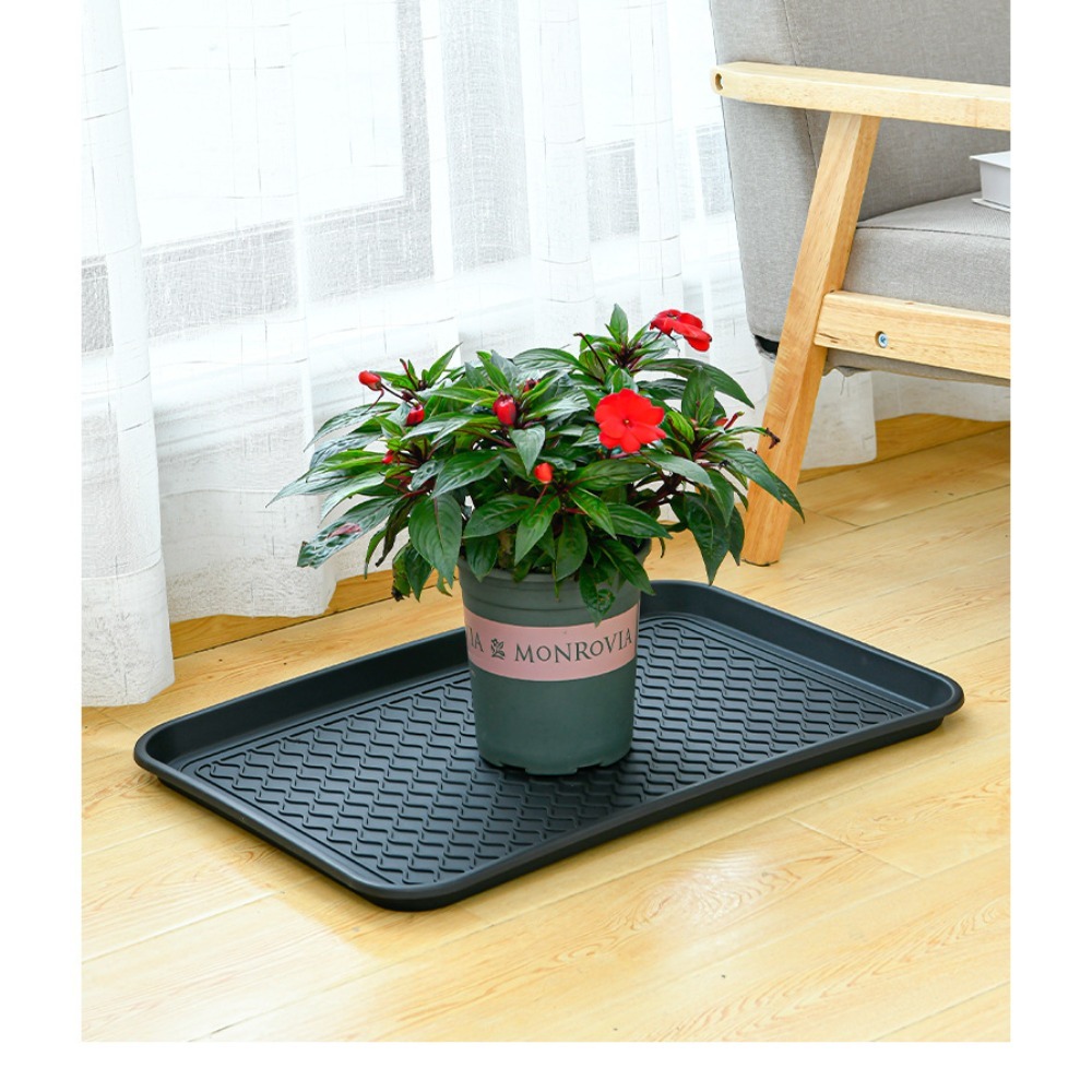 Food Storage In Plants - 多機能プラスチックトレイ多用途靴トレイ植物受け皿ペットフードマット収納トレイ雑貨用フラワーポット