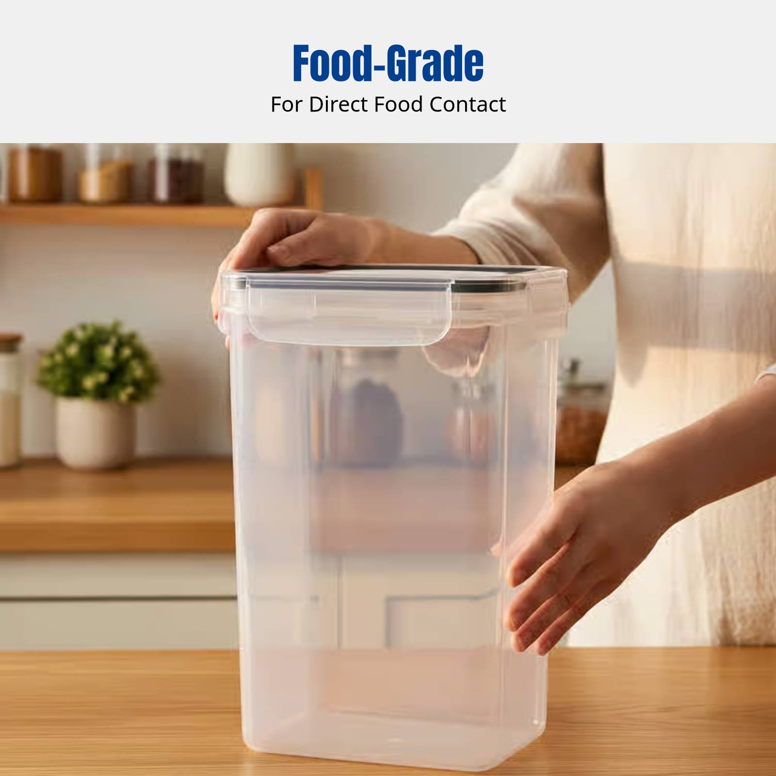 気密食品保存容器セット、大容量、透明、積み重ね可能、冷蔵庫用 - Food Storage And Container のレビューと価格