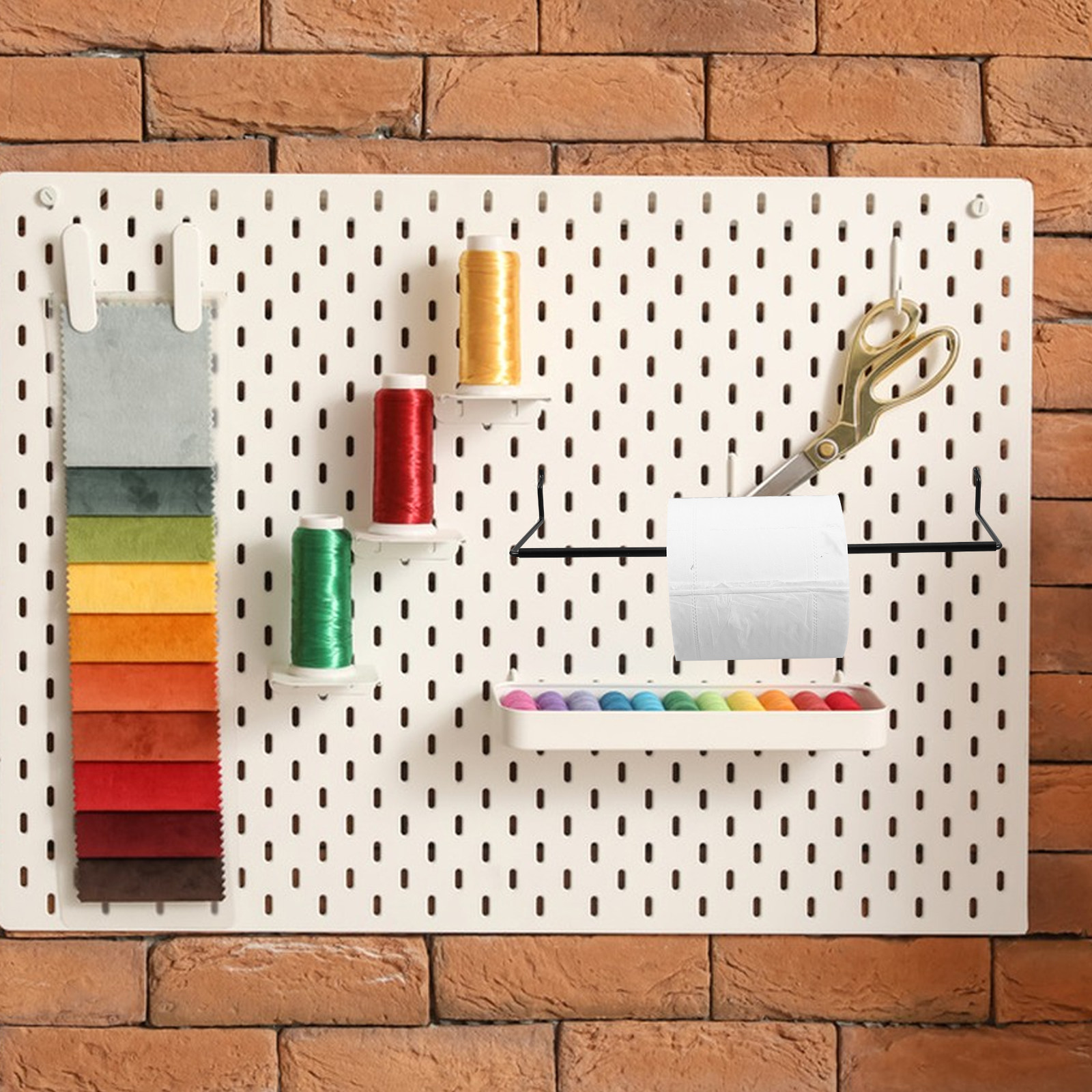 金属製ペグボード キッチンタオルホルダー ペーパーロールラッ - Food Storage Organizer のレビューと価格