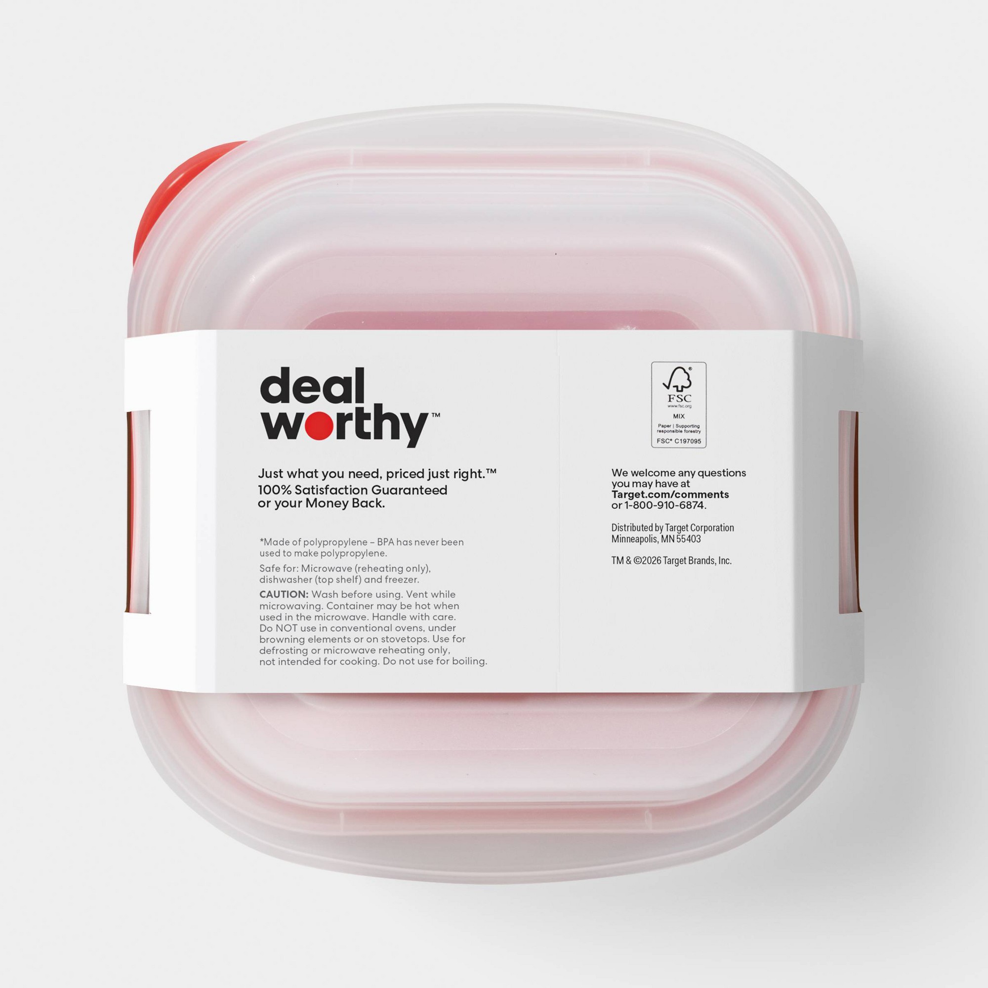 4個入り小型正方形食品保存容器、スナップ蓋付き、23オンス再 - Storage Food Prep のレビューと価格