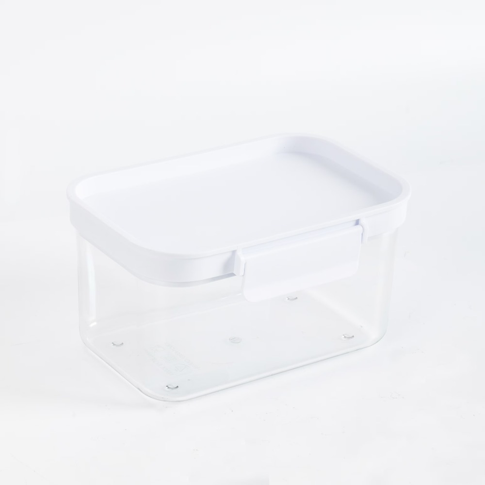 小さな長方形のプラスチック製食品保存容器、蓋付き、キッチン用 - Food Storage Organizer のレビューと価格