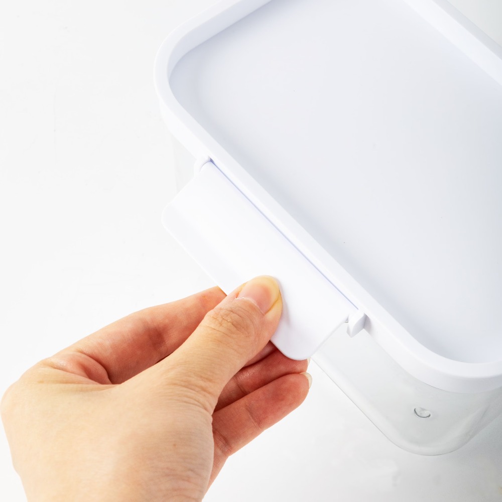 小さな長方形のプラスチック製食品保存容器、蓋付き、キッチン用 - Food Storage Organizer のレビューと価格