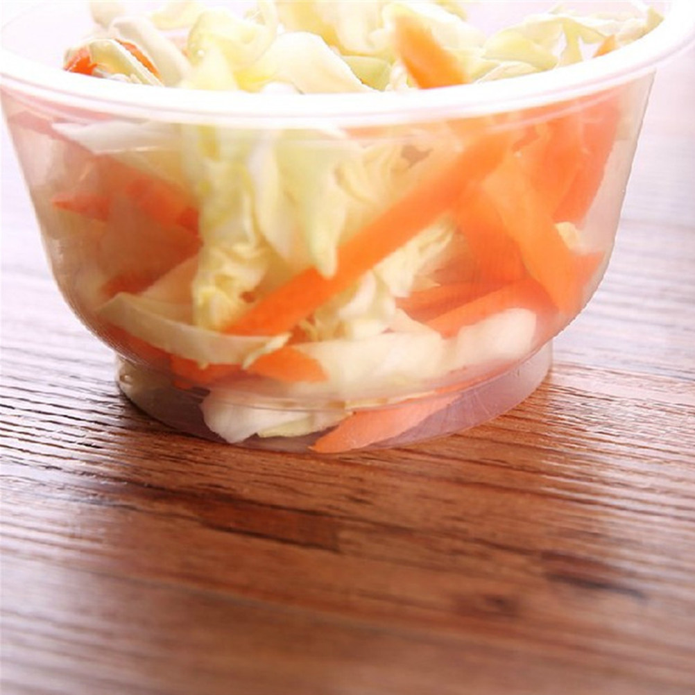 50個入り 安全で健康的な使い捨てプラスチックボウル 透明な - Food Storage Safe のレビューと価格
