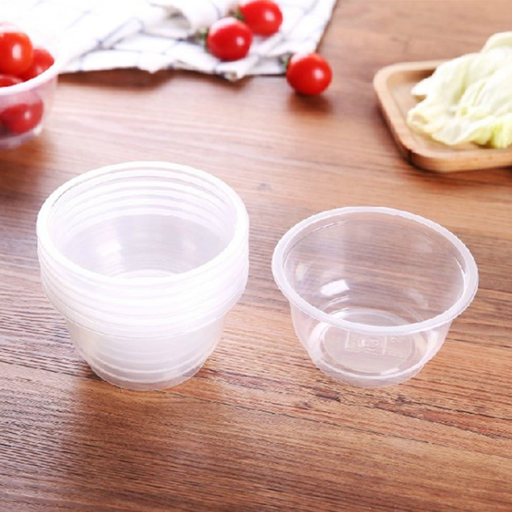 50個入り 安全で健康的な使い捨てプラスチックボウル 透明な - Food Storage Safe のレビューと価格