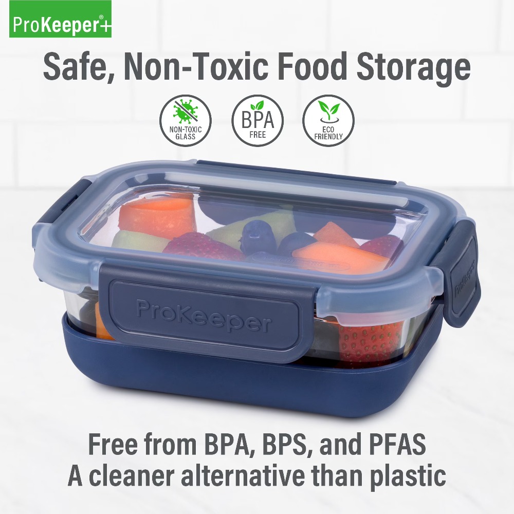 2パック 1.6カップ ガラス製食品保存容器 滑り止めシリコ - Food Storage Design のレビューと価格