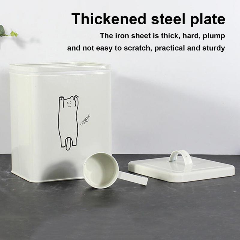 犬のフードストレージコンテナ,蓋とスプーン付きの防水収納容器 - Food Storage Bins のレビューと価格