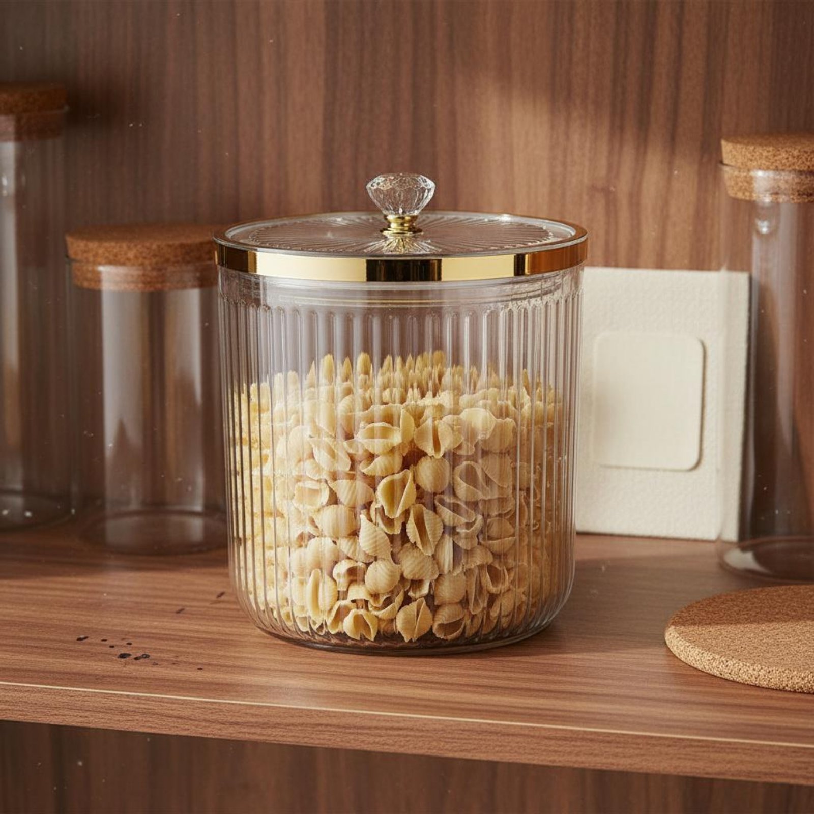 乾物保存容器 広口設計 気密乾物容器 気密食品キャニスター  - Food Storage Design のレビューと価格