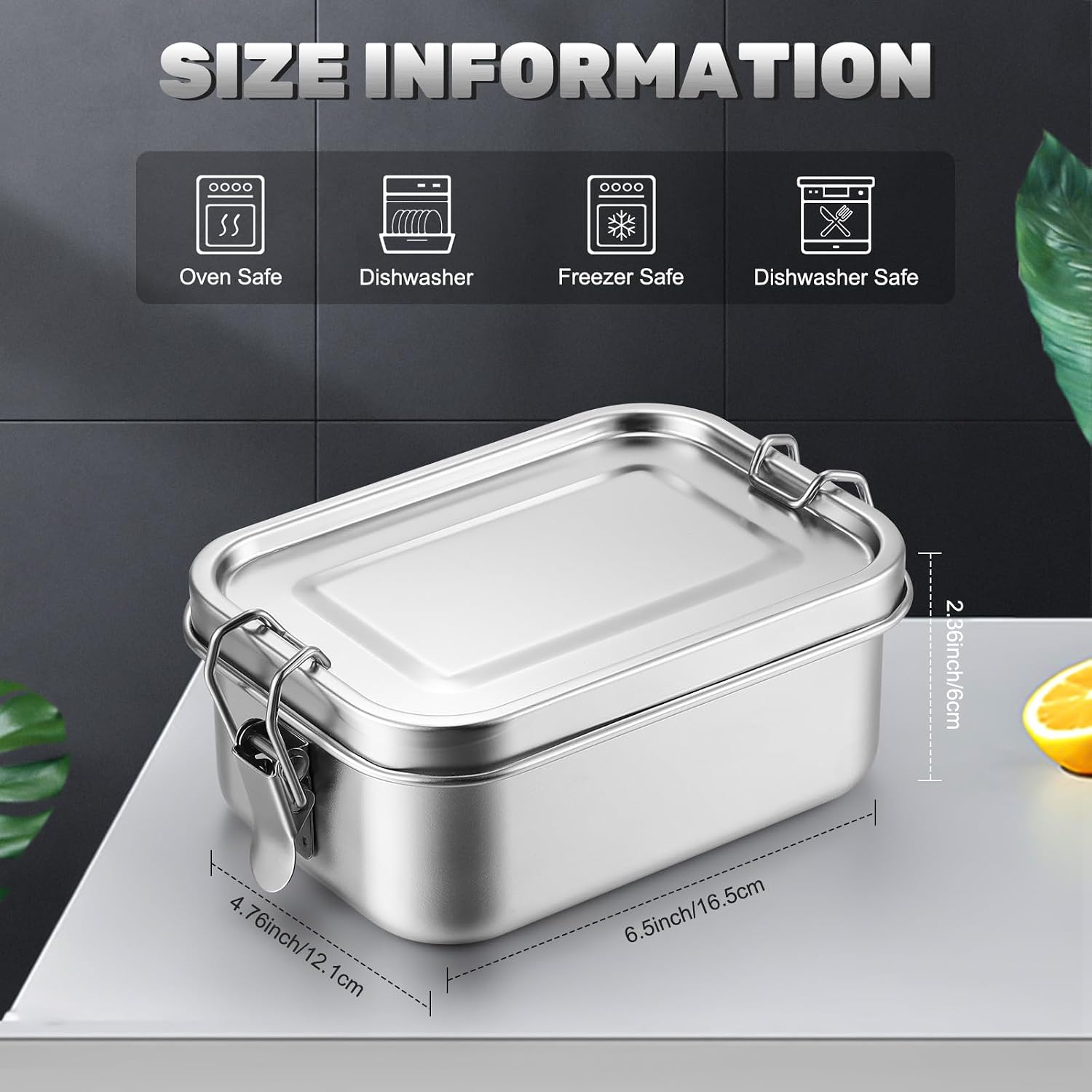 ステンレス製食品保存容器 蓋付き ランチボックス 冷蔵庫オー - Food Storage Drawer Organizer のレビューと価格