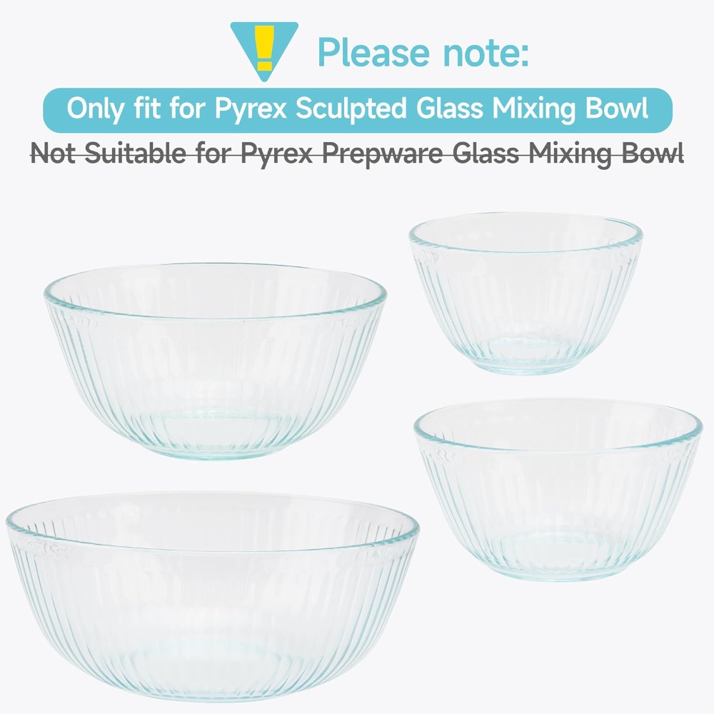 シリコン製蓋 ガラス製ミキシングボウル用 2個セット 小サイ - Food Storage Set Glass のレビューと価格