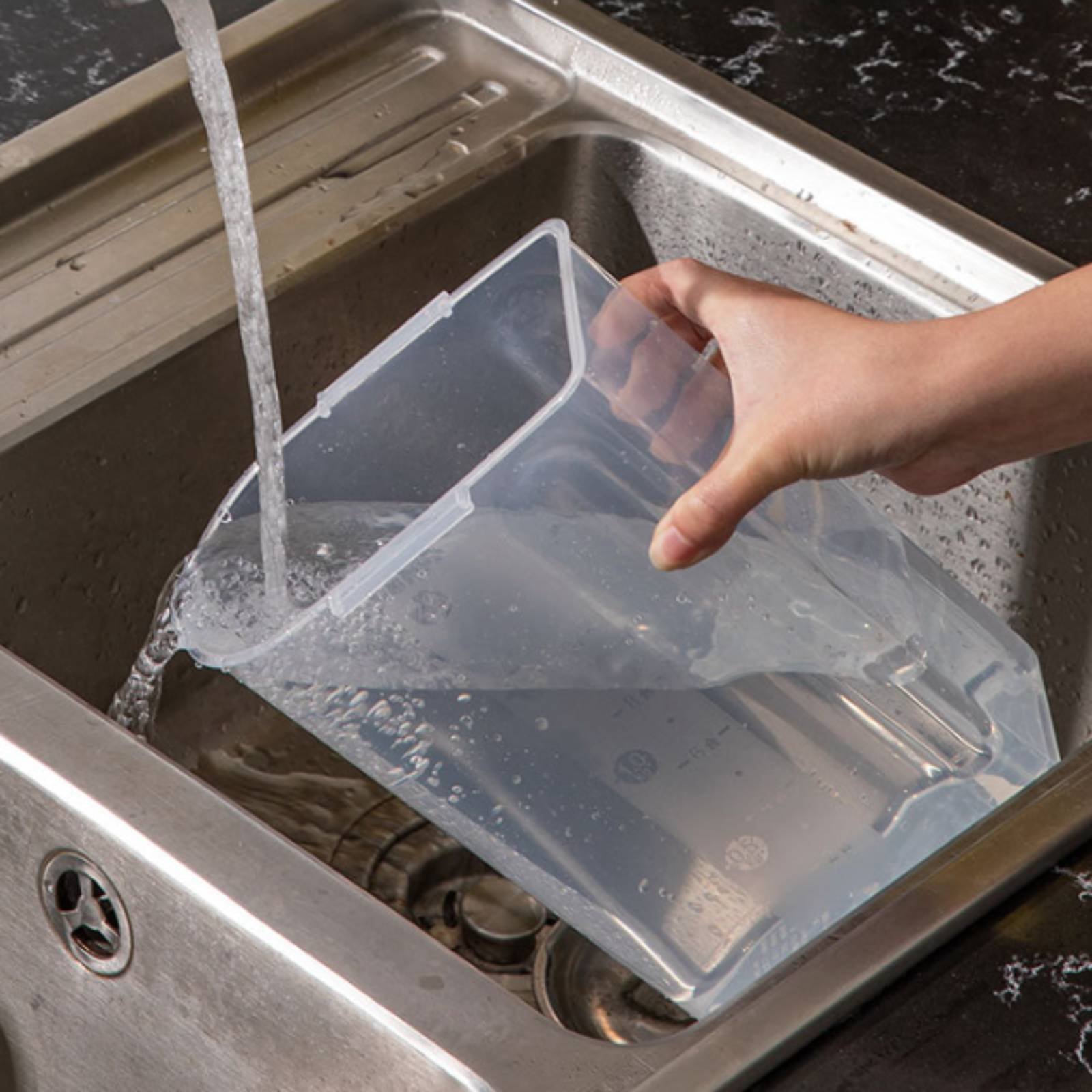 米収納容器 安全な米ディスペンサー 計量機能付き ドライフー - Food Storage Organizer のレビューと価格