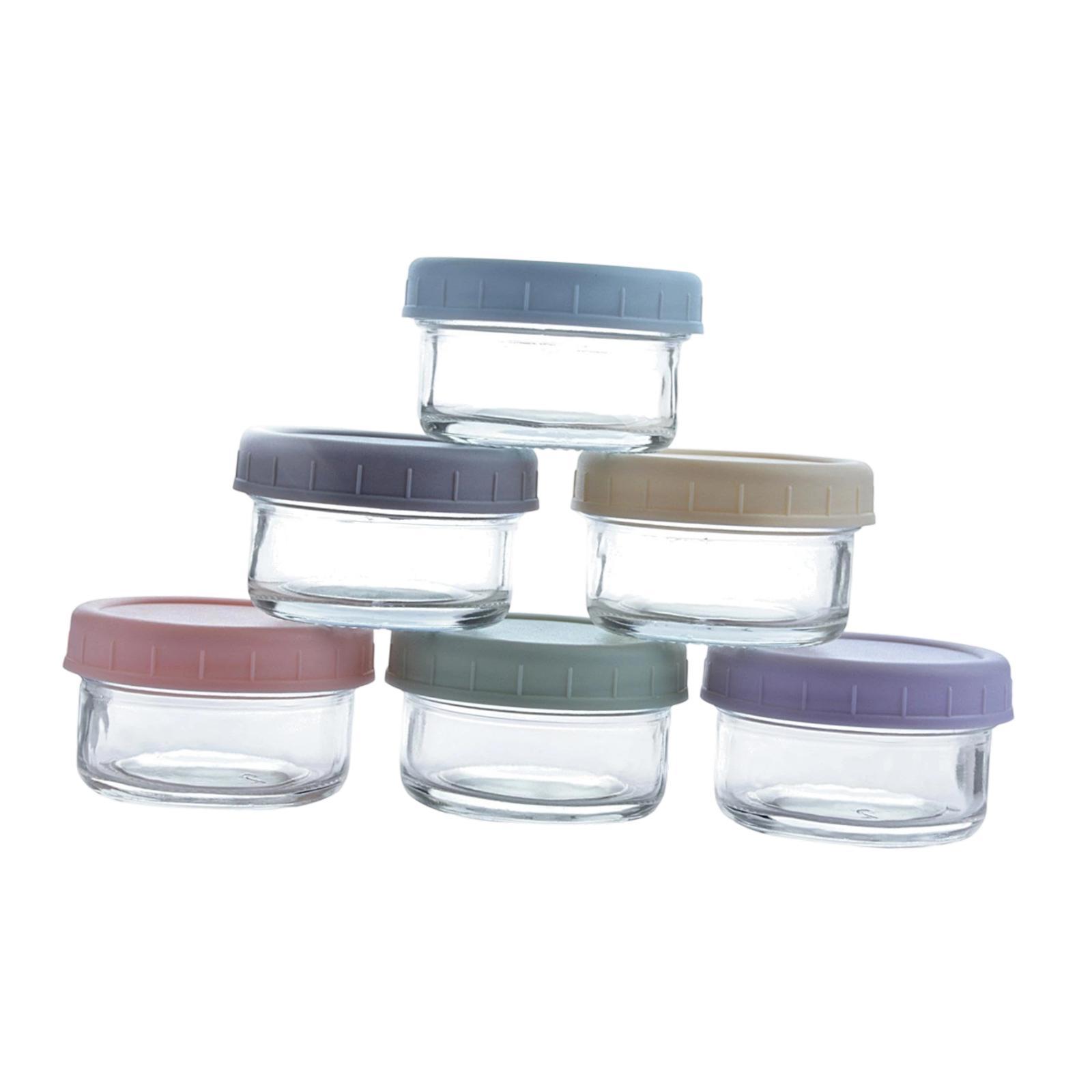 漏れ防止蓋付きミニガラス瓶、キッチンのスパイス、ソース、食品 - Food Storage Set Glass のレビューと価格