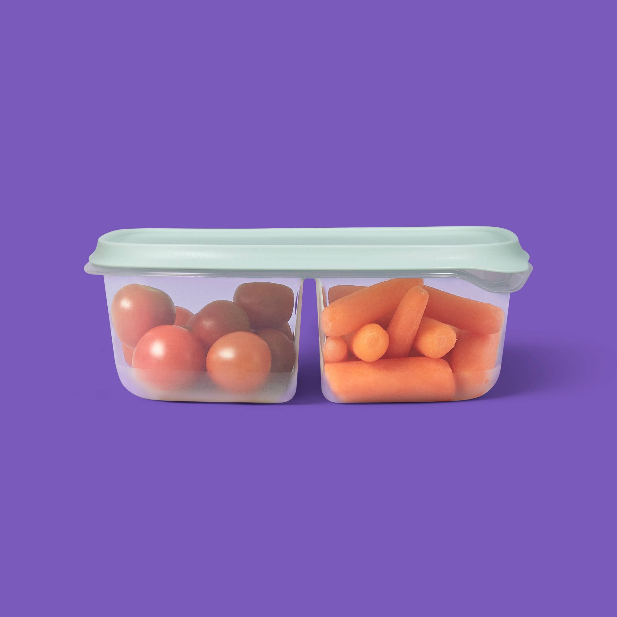 3個入り透明プラスチック製分割長方形食品保存容器、スナップ蓋 - Storage Food Prep のレビューと価格