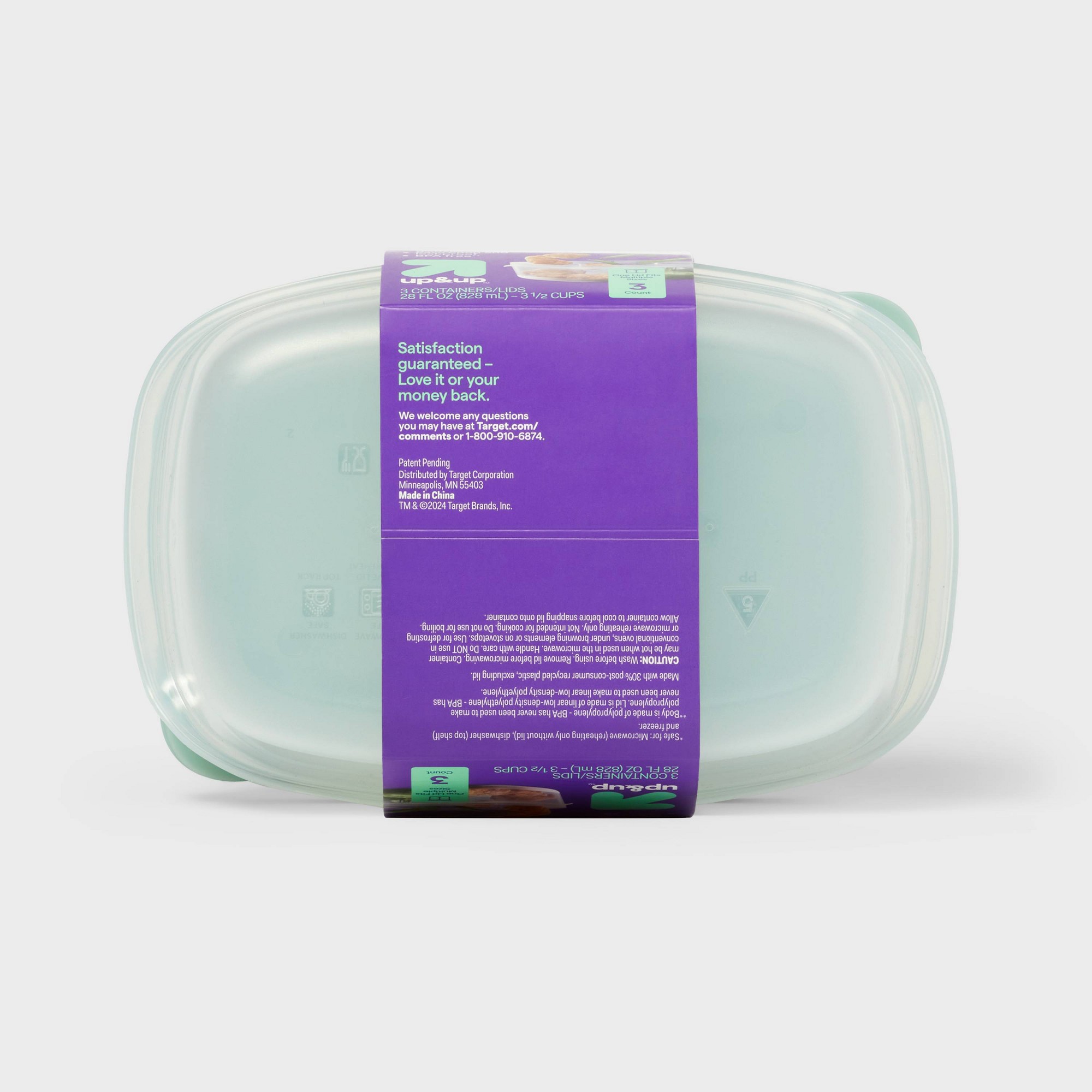 3個入り透明プラスチック製分割長方形食品保存容器、スナップ蓋 - Storage Food Prep のレビューと価格