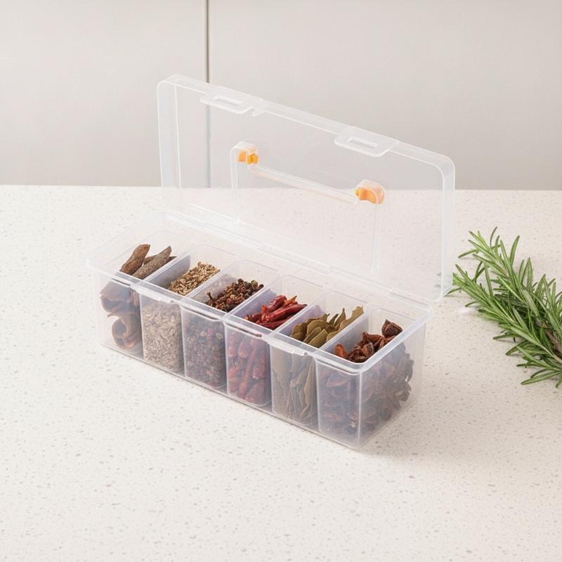 7ピースツールオーガナイザーセット クリア多目的収納ボックス - Food Storage Building のレビューと価格