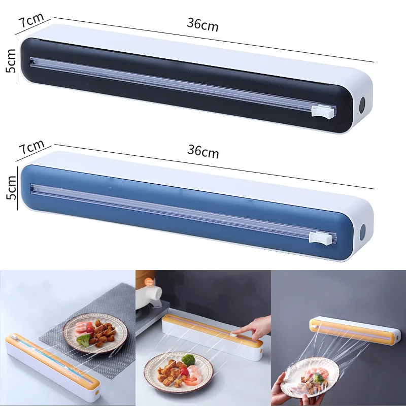 食品フィルムディスペンサー カッター付き磁気プラスチックラッ - Food Storage Cupboard のレビューと価格