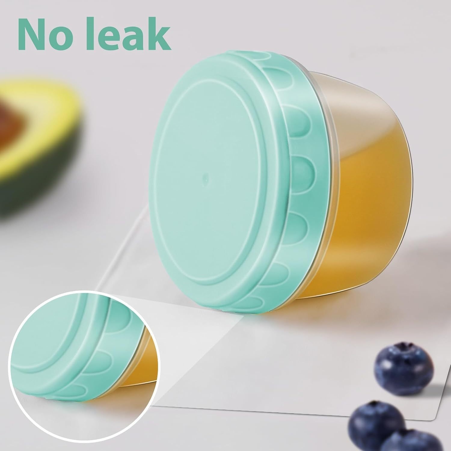 1-6パック 2.7オンス サラダドレッシング容器 蓋付き  - Food Storage Set Glass のレビューと価格