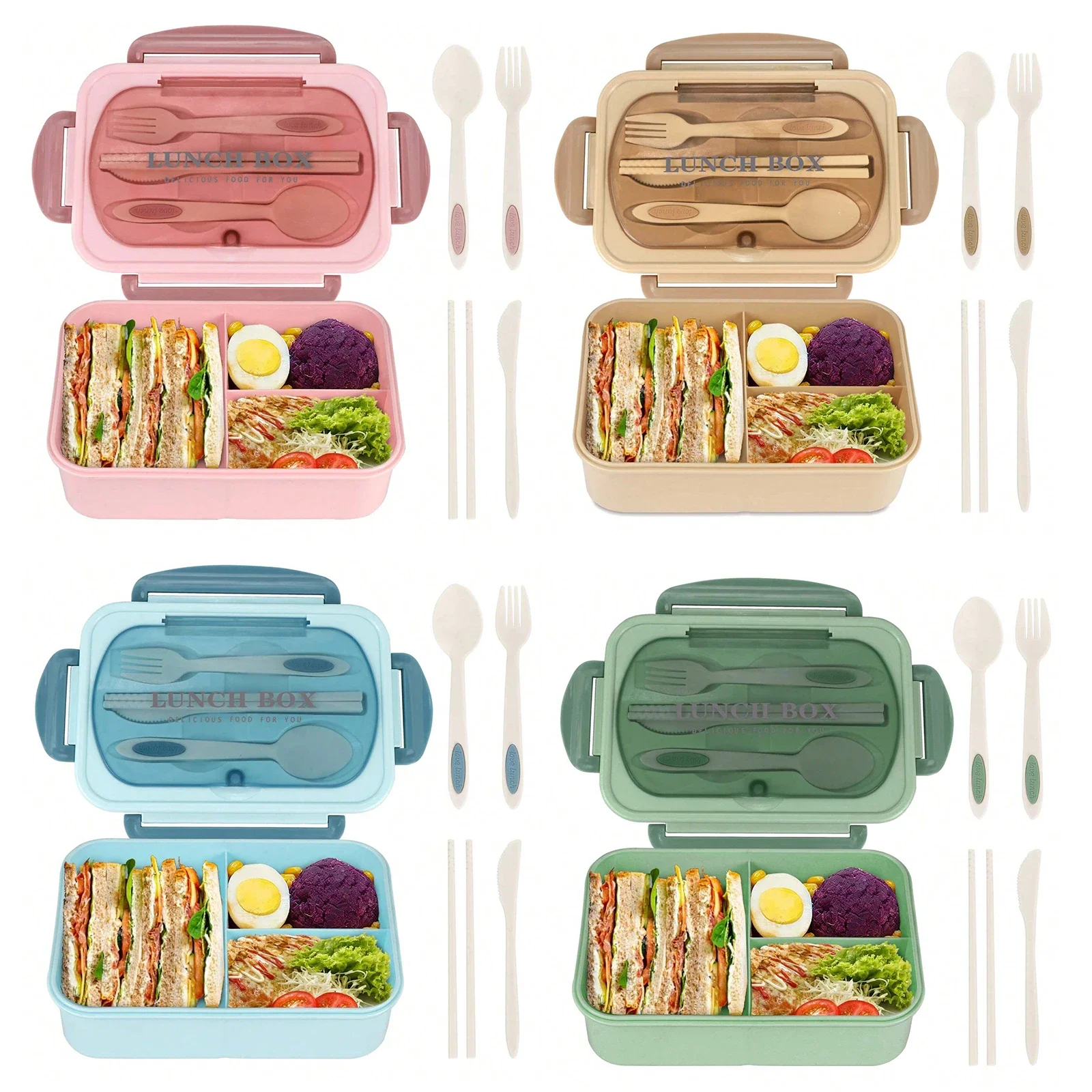 大人用弁当箱 3コンパートメント付き ランチコンテナ 男女兼 - Food Storage Design のレビューと価格