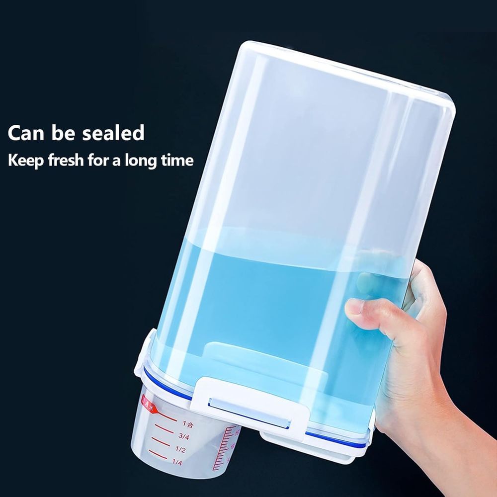5.5ポンド容量の米用気密乾燥食品保存容器4個セット、米びつ - Food Storage Bins のレビューと価格