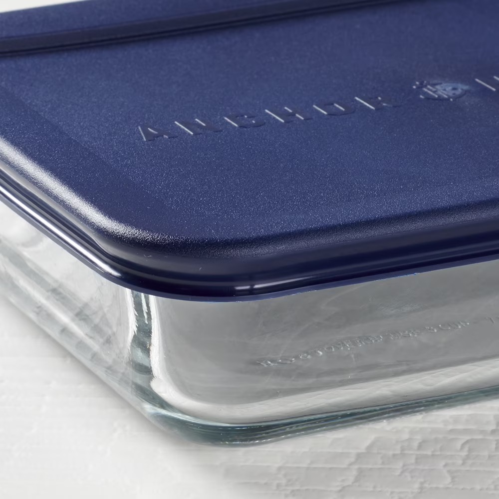 蓋付きガラス製食品保存容器、3カップ長方形、2個セット - Food Storage Set Glass のレビューと価格