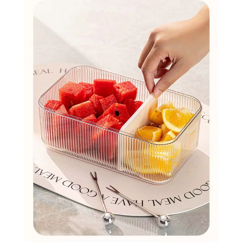 積み重ね可能なプラスチック製長方形PET冷蔵庫オーガナイザー - Food Storage Bins のレビューと価格