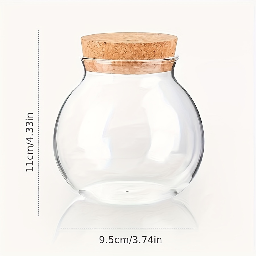 透明ガラス収納キャニスター、コーヒー用の丸い装飾的な小さなコ - Food Storage Set Glass のレビューと価格
