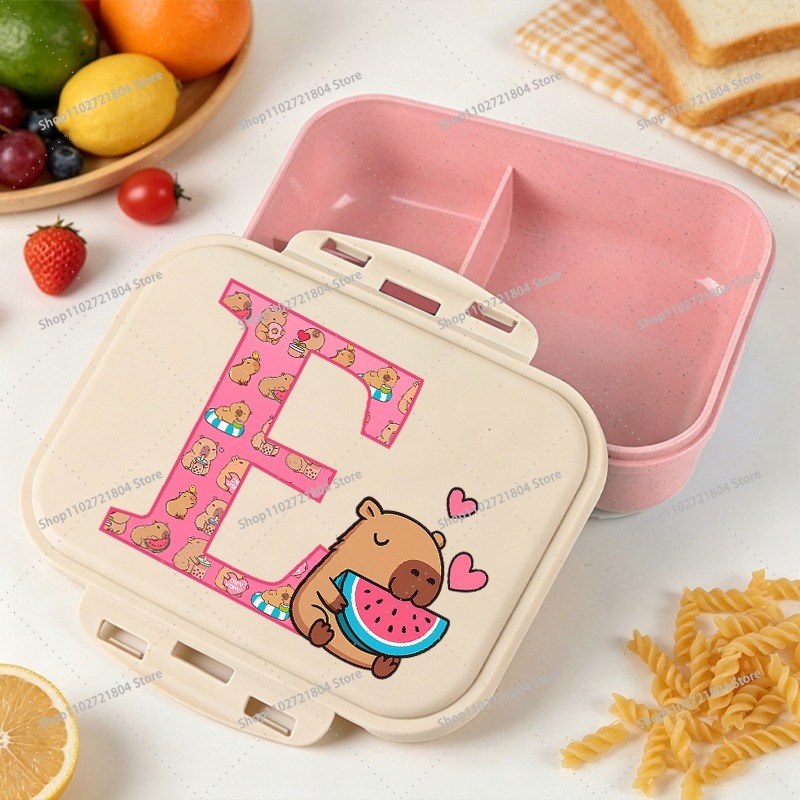 カピバラ大容量弁当箱 男の子 女の子向け アニメ漫画プリント - Food Storage Cupboard のレビューと価格