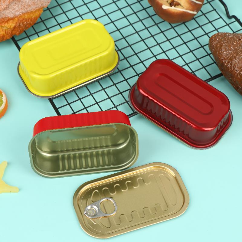 2個入り長方形ミニ密閉金属製収納ボックス、プルリング付き蓋、 - Food Storage Organizer のレビューと価格
