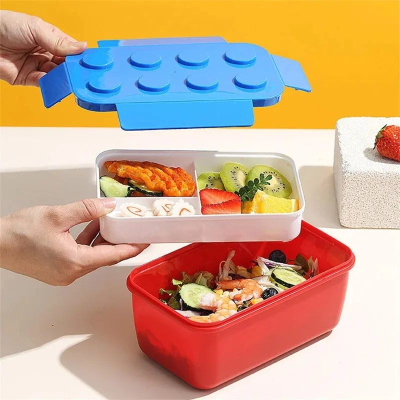 ランチボックス DIY 組み立てブロック ポータブル モジュ - Food Storage Building のレビューと価格