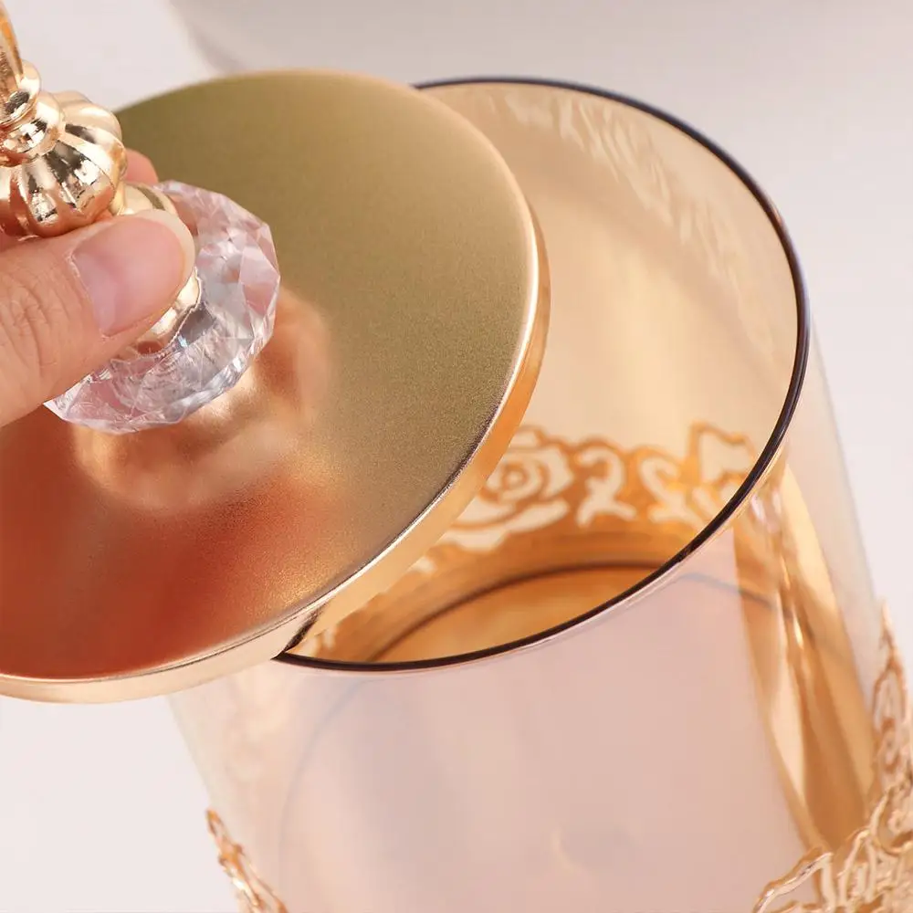 金メッキのヨーロッパ風キャンディジャー、装飾的なヴィンテージ - Food Storage Set Glass のレビューと価格