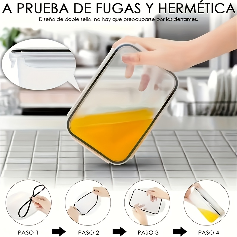 8個セットには、4つの容器と4つの蓋が含まれています。気密食 - Food Storage Design のレビューと価格