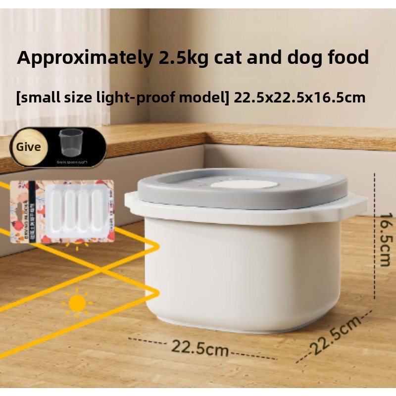 犬用真空ペットフード保存容器 密閉 防湿 防虫 不透明バレル - Food Storage Bins のレビューと価格