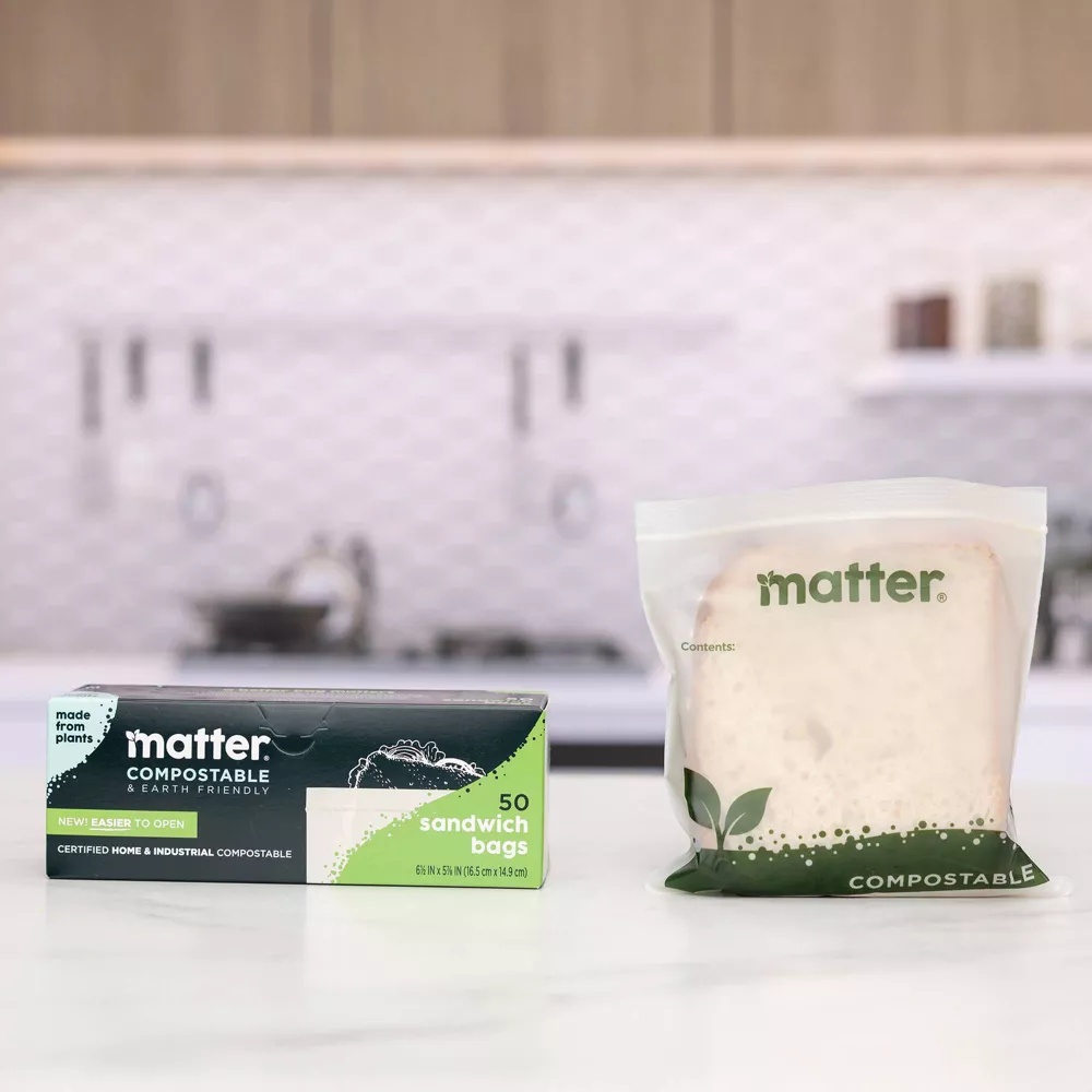 50枚入り堆肥化可能なサンドイッチバッグ、植物由来、家庭用お - Food Storage In Plants のレビューと価格