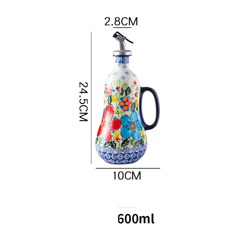 花植物セラミックオリーブオイルボトル醤油酢多機能キッチン調味 - Food Storage In Plants のレビューと価格