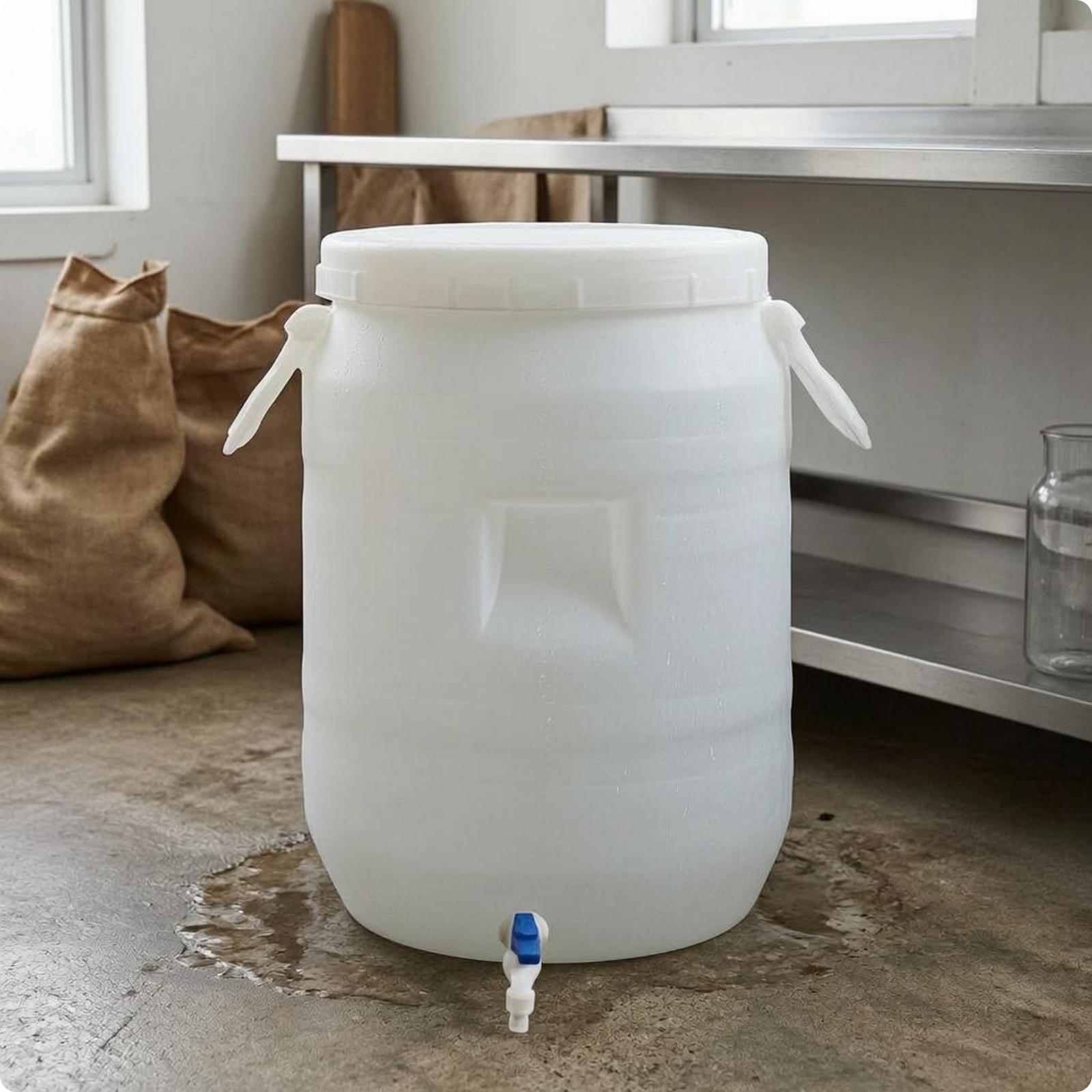 食品グレードのプラスチック製収納バレル、耐久性のある厚みのあ - Food Storage And Container のレビューと価格