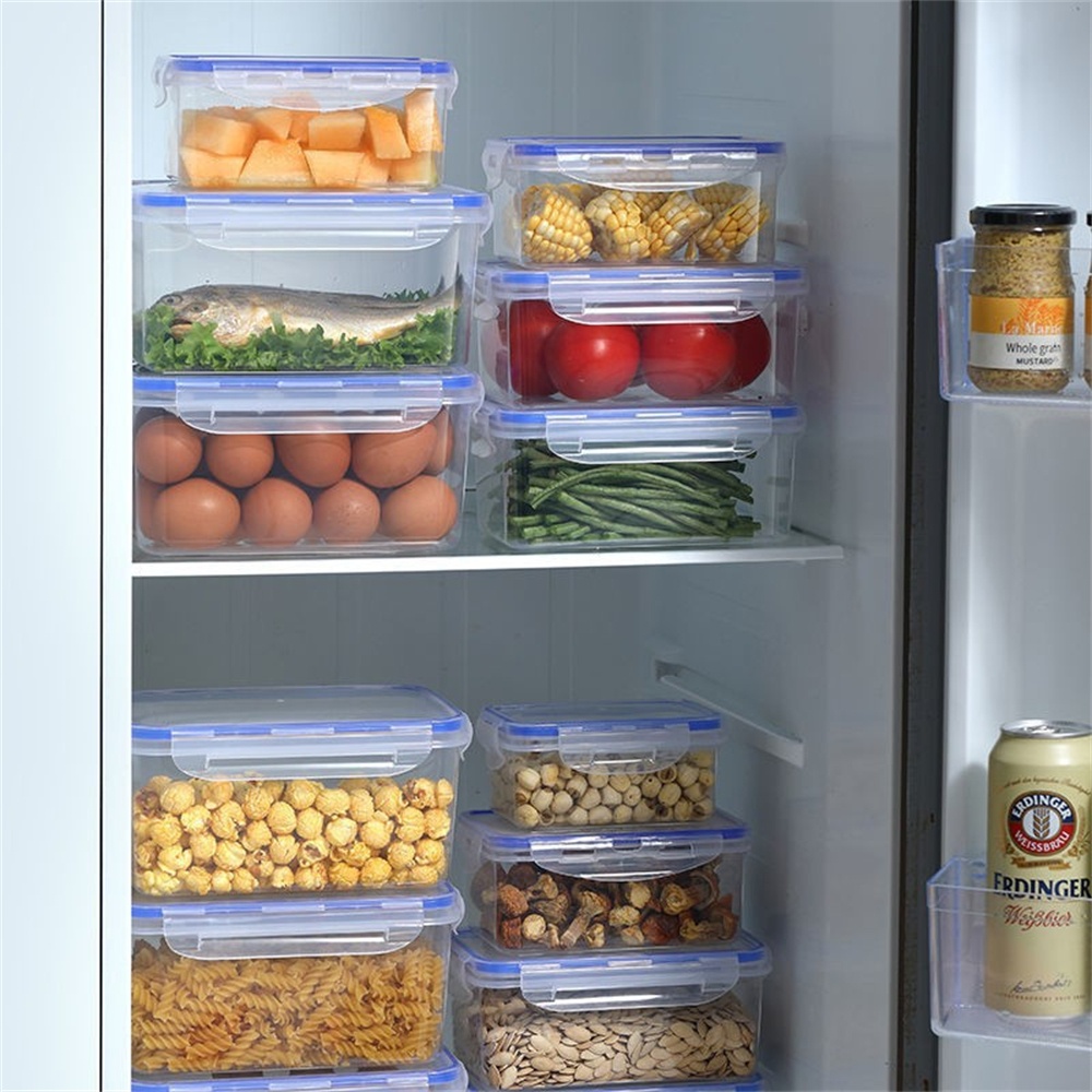 1/4パック食品保存容器 透明キッチン整理ボックス 蓋付き  - Food Storage Drawer Organizer のレビューと価格