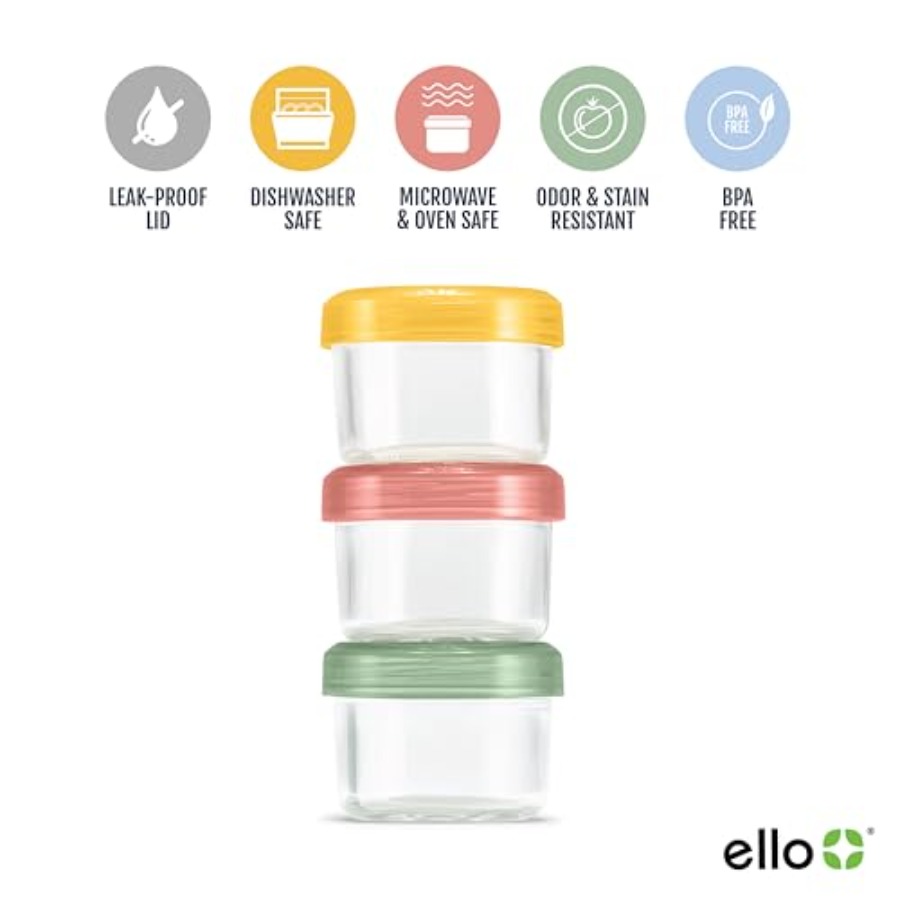 カラーロックガラス製ミールプレップセット、漏れ防止ガラス製食 - Food Storage And Container のレビューと価格