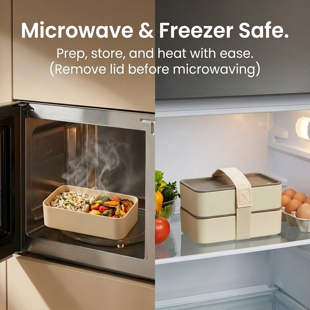 ポータブルプラスチック食品容器再利用可能な正方形ランチボック - Food Storage Safe のレビューと価格