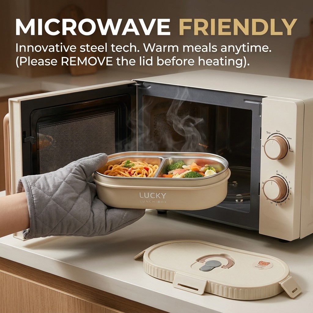 電子レンジ対応 304ステンレス製弁当箱セット 漏れ防止 ポ - Food Storage Design のレビューと価格