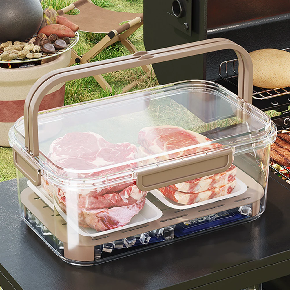 ポータブル食品保存容器 大容量 気密鮮度ボックス 排水プレー - Food Storage Cupboard のレビューと価格