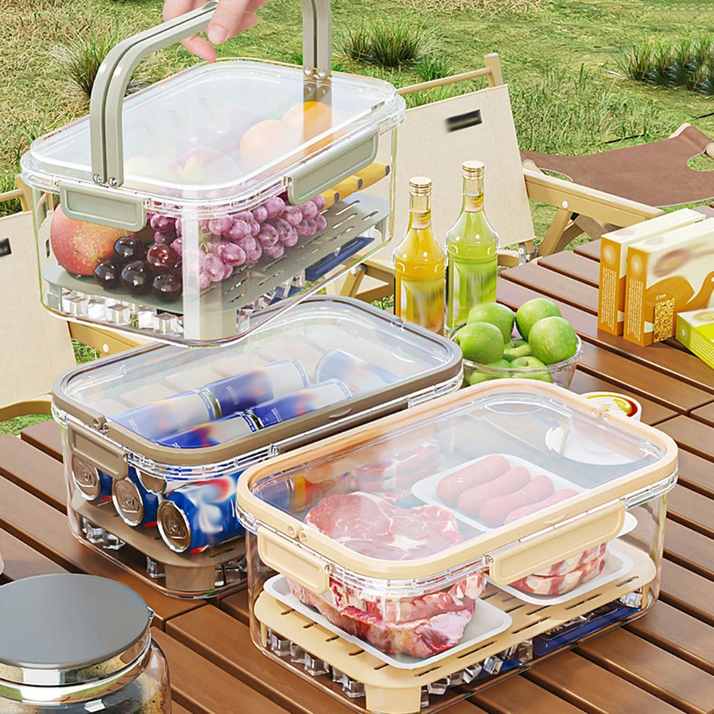 ポータブル食品保存容器 大容量 気密鮮度ボックス 排水プレー - Food Storage Cupboard のレビューと価格