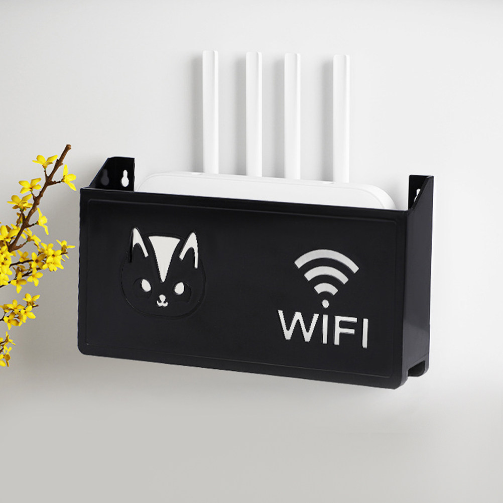 壁掛けルーター収納ボックス装飾WiFiホルダーオーガナイザー - Food Storage Organizer のレビューと価格