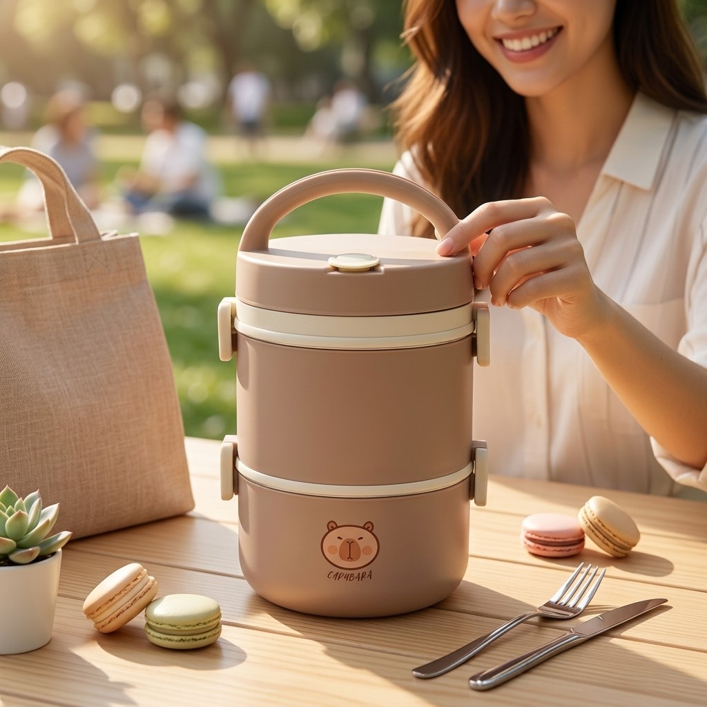 304ステンレス鋼製保温ランチボックス弁当箱セット、電子レン - Food Storage Design のレビューと価格