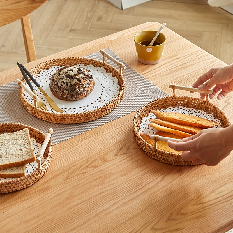 長方形の籐トレイ,ピクニックバスケット,フードプレート,果物 - Food Storage In Plants のレビューと価格