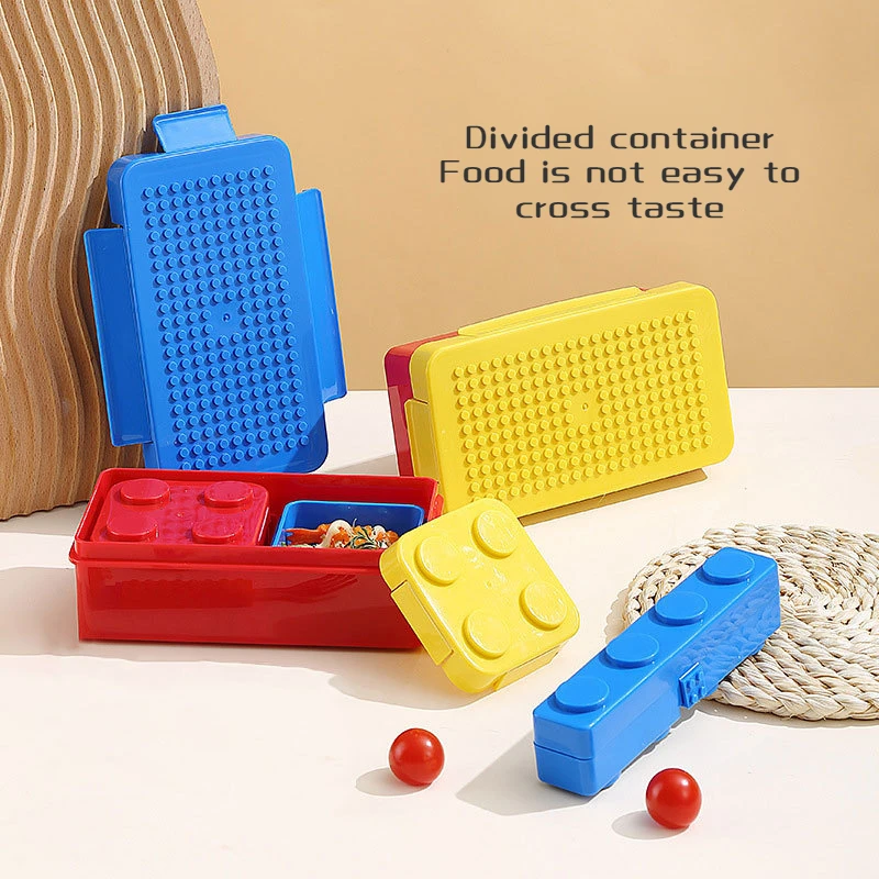 食品貯蔵用の密封された弁当箱、色のビルディングブロック、スプ - Food Storage Building のレビューと価格